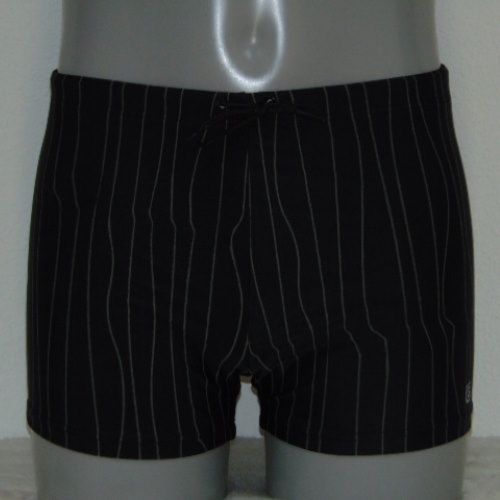 Shiwi Men's pinstripe black swim boxer