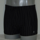 Shiwi Men's pinstripe black swim boxer