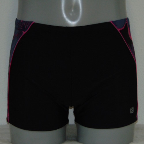 Shiwi Men's Orchid black/pink swim boxer