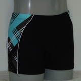 Shiwi Men's check black swim boxer