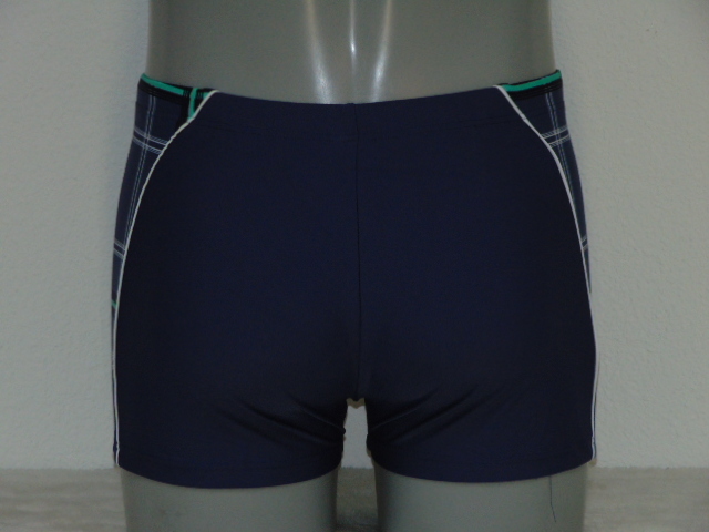 Shiwi Men's Plaid jeans blue swim boxer