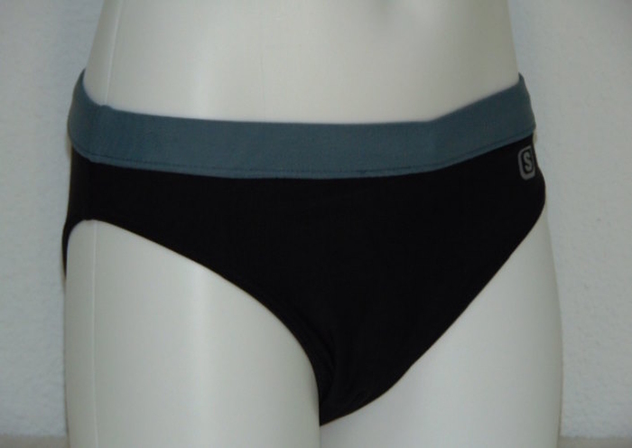 Shiwi Men's Contrast black/grey swim brief