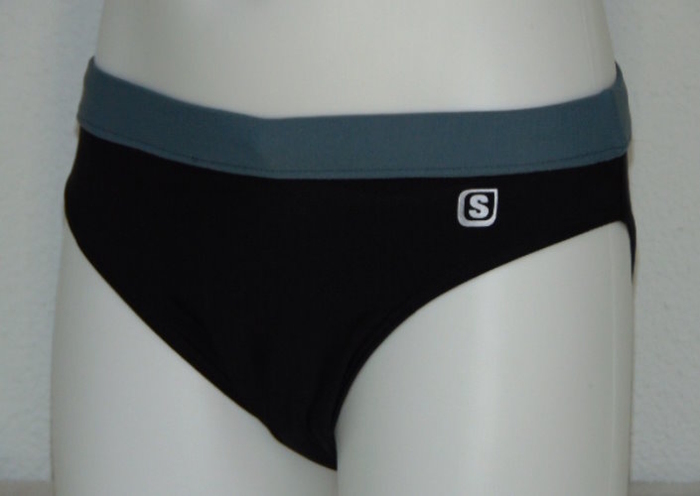 Shiwi Men's Contrast black/grey swim brief