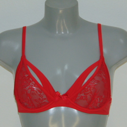 Sapph Kim red non-padded bra