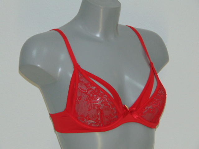 Sapph Kim red non-padded bra