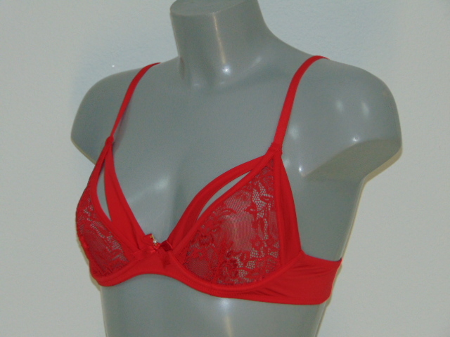 Sapph Kim red non-padded bra