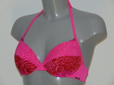 Sapph Beach Bonaire pink/red padded bikini bra