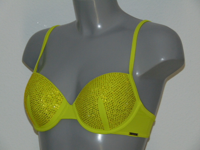Sapph Swimwear Siracusa lime padded bikini bra