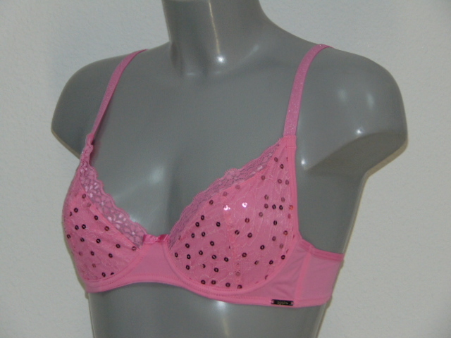 Sapph sample Sparkle pink non-padded bra