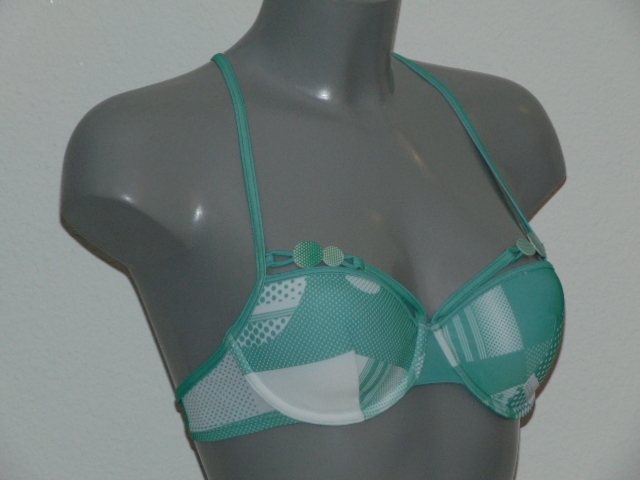 Marlies Dekkers Swimwear Princess of Polkadots green/white padded bikini bra