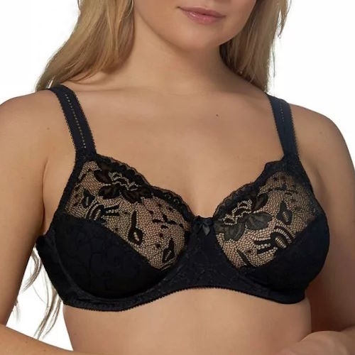 Elbrina Johanna black non-padded bra