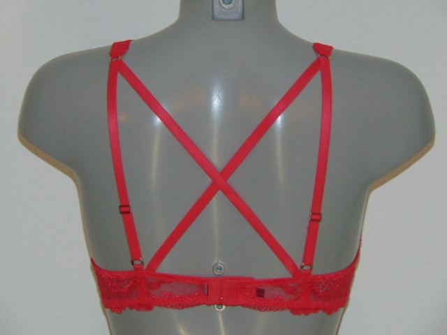 Sapph Lois red non-padded bra