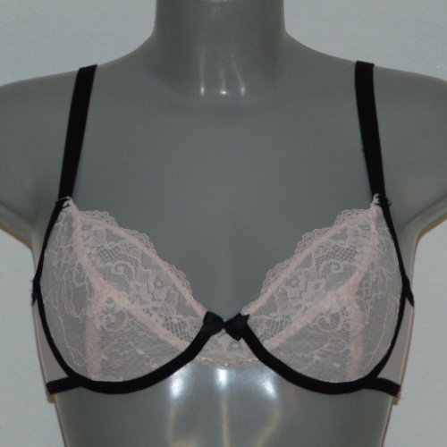 After Eden Napoli pink/black non-padded bra