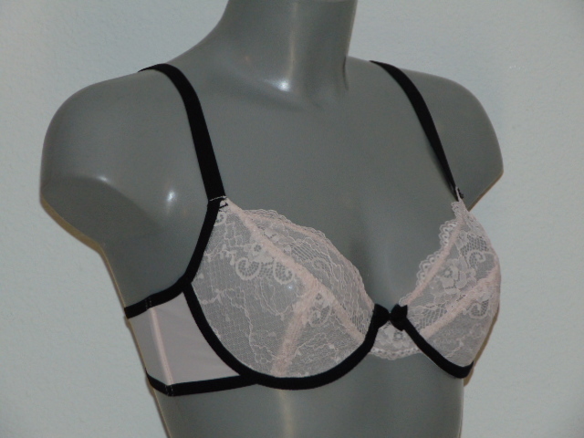 After Eden Napoli pink/black non-padded bra