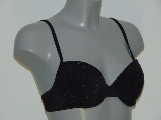 Sapph Swimwear Siracusa black padded bikini bra