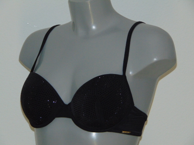 Sapph Swimwear Siracusa black padded bikini bra