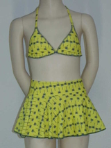 Boobs & Bloomers Palm yellow beachwear