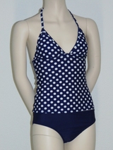 Boobs & Bloomers Beach navy/white tankini set