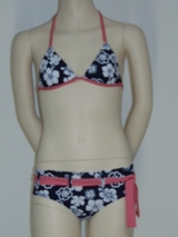 Boobs & Bloomers Lotus navy/white set