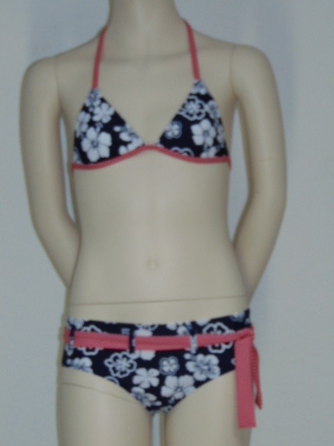 Boobs & Bloomers Lotus navy/white set