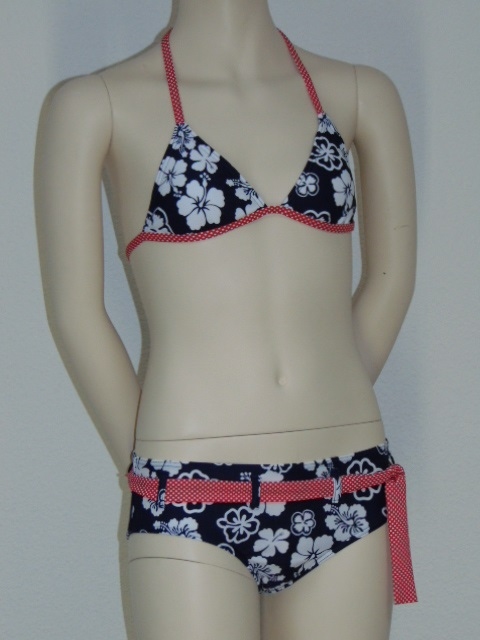 Boobs & Bloomers Lotus navy/white set