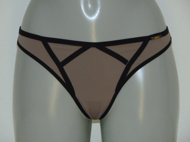 Sapph Curvy Mistress mole grey thong