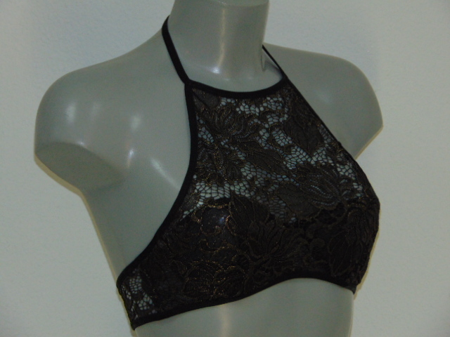 Sapph Abegail black/gold non-padded bra