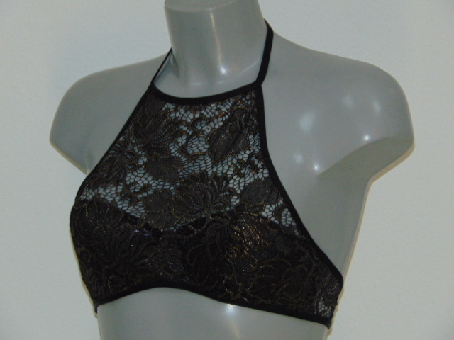 Sapph Abegail black/gold non-padded bra