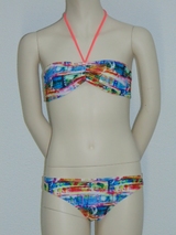 Boobs & Bloomers Eliza orange/print set