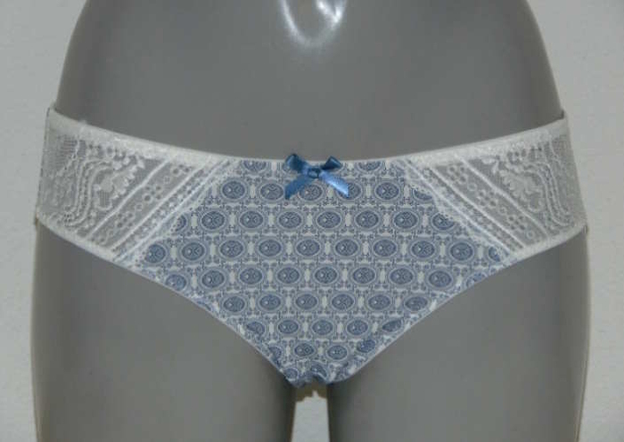 Cybéle Clover white/blue brief