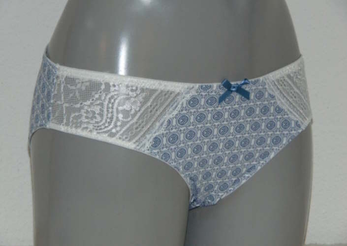 Cybéle Clover white/blue brief