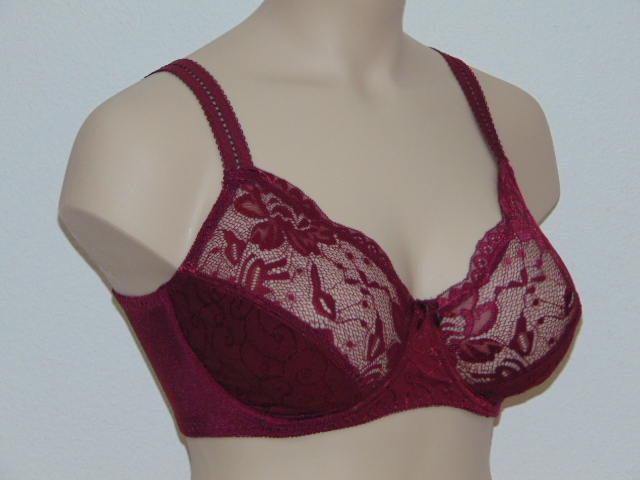 Elbrina Johanna red non-padded bra