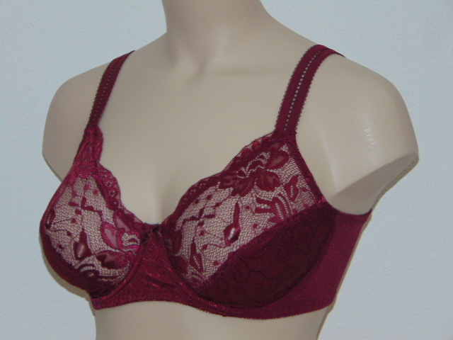 Elbrina Johanna red non-padded bra