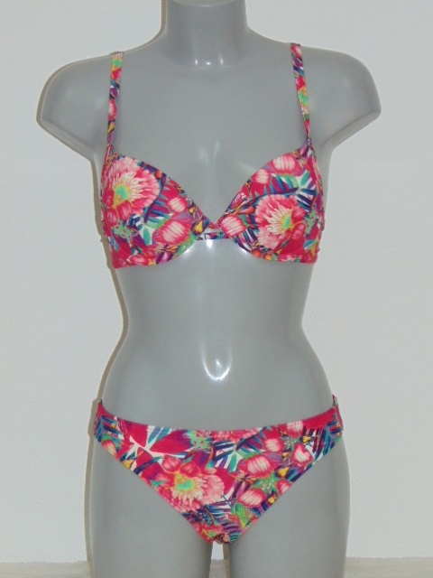 After Eden Honolulu print push up bikini bra