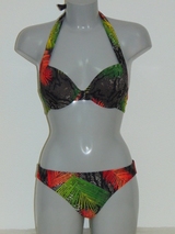 After Eden Dominica print push up bikini bra