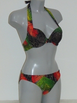 After Eden Dominica print push up bikini bra