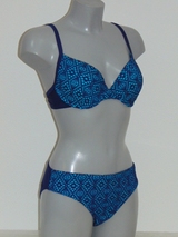Nickey Nobel Cherely navy blue padded bikini bra