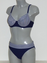 Nickey Nobel Karly navy/white soft-cup bra