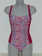 Nickey Nobel Lotte pink/print bathingsuit