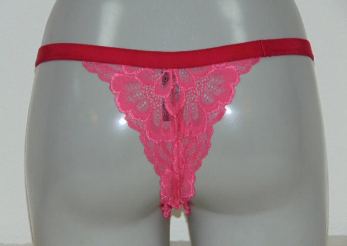 Sapph Eye Candy pink/red thong