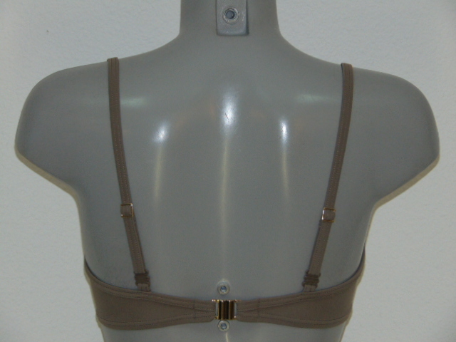 Sapph Swimwear Methics Leaves mole grey padded bikini bra