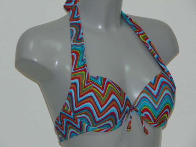 LingaDore Beach Isla blue/print padded bikini bra