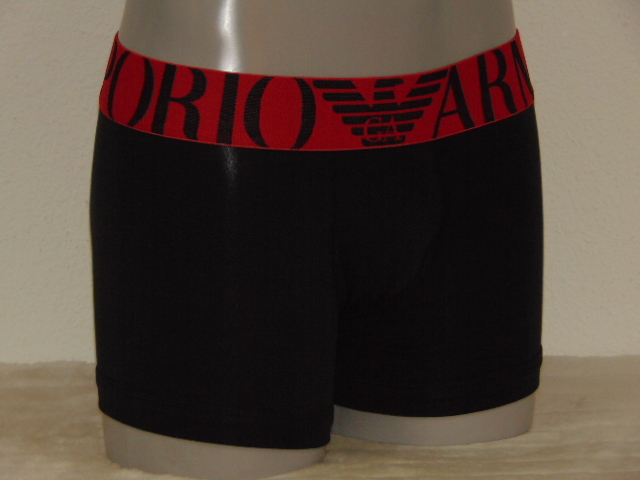 Armani Men's Superiore black/red boxer short
