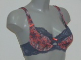 Cybéle Painting brown/print non-padded bra
