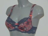 Cybéle Painting brown/print non-padded bra