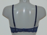 Cybéle Embroidery navy blue non-padded bra