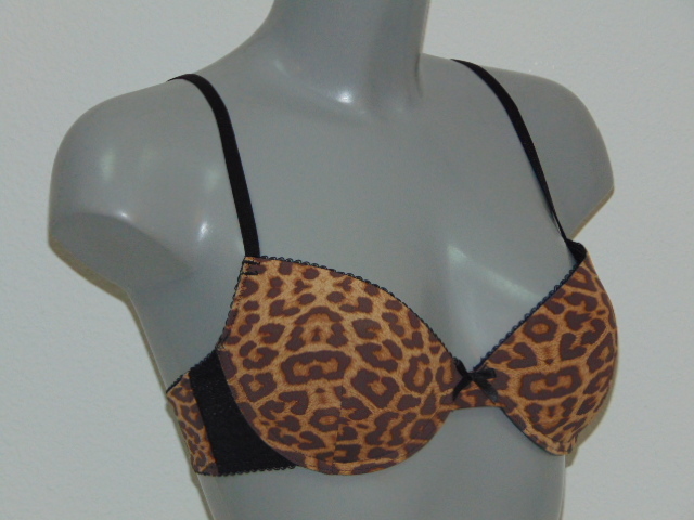 Cybéle Leopard brown/print push up bra