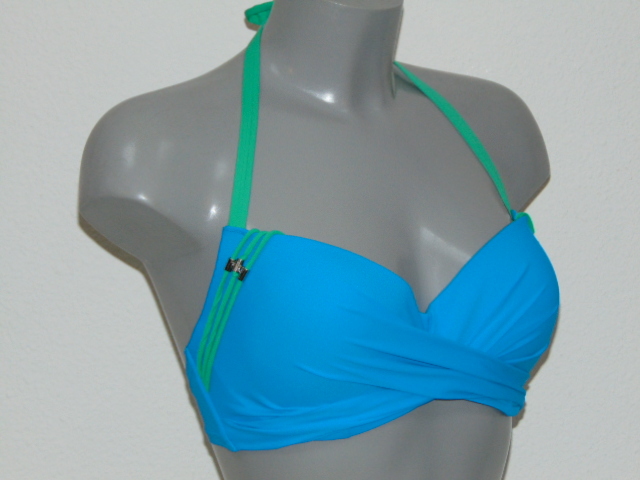 Marlies Dekkers Swimwear Holi Gypsy blue/green soft-cup bikini bra