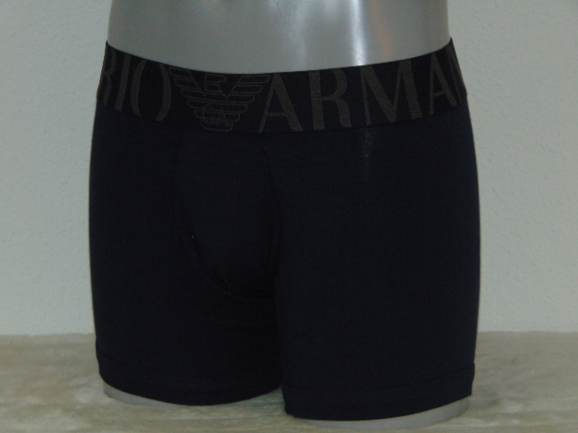 Armani Men's Superiore navy blue boxer short