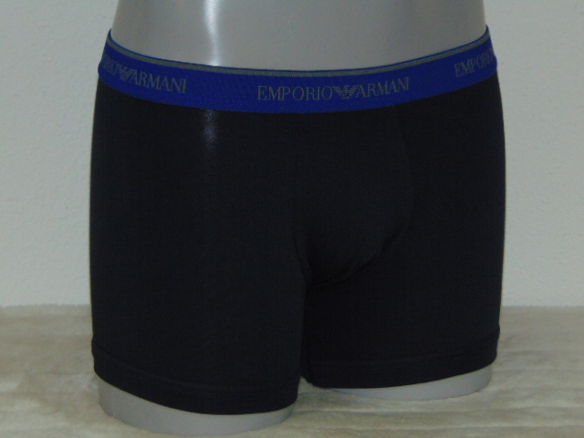Armani Men's Basamento navy blue boxer short